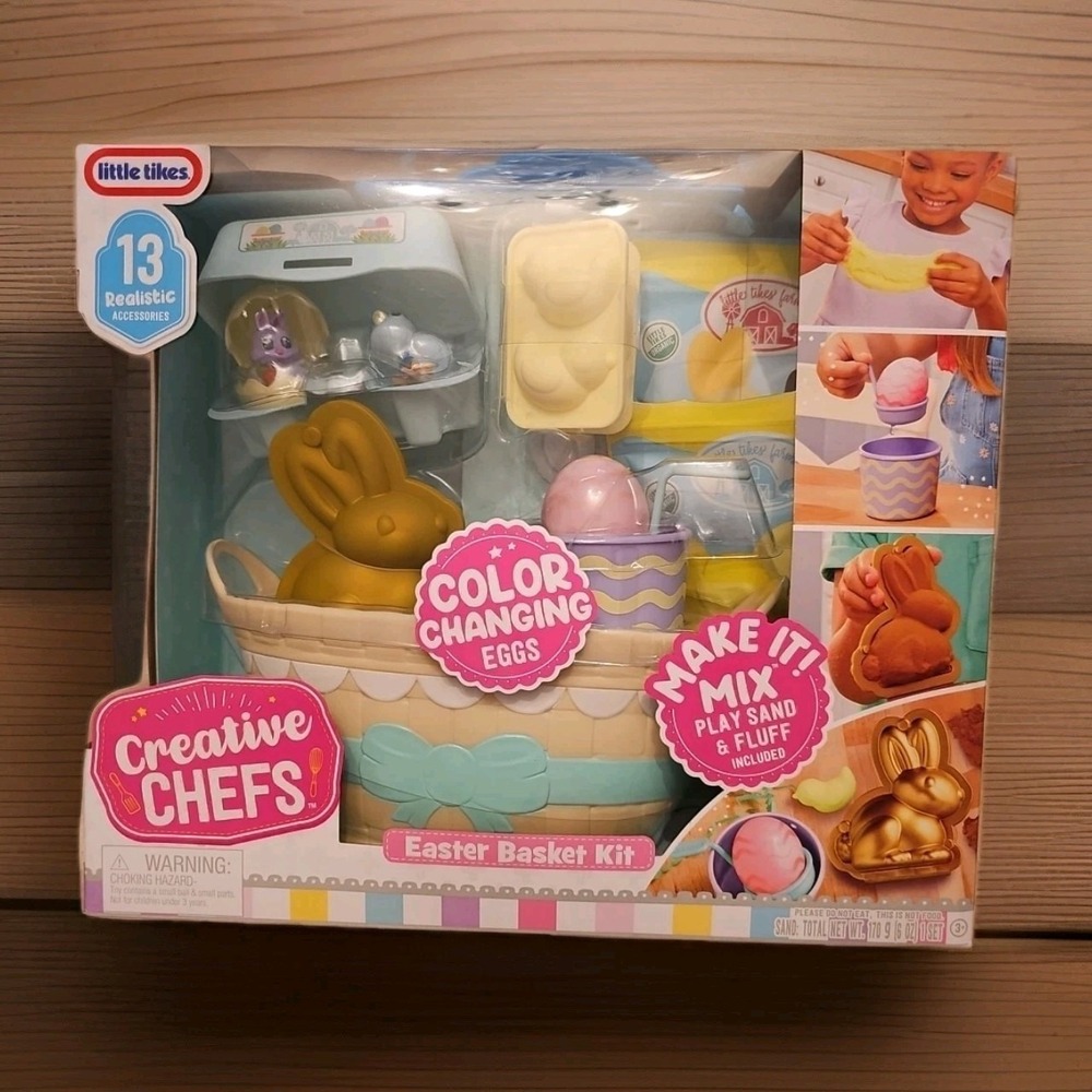 EASTER Little Tikes Creative Chefs Easter Basket  Kit Sealed NEW IN BOX